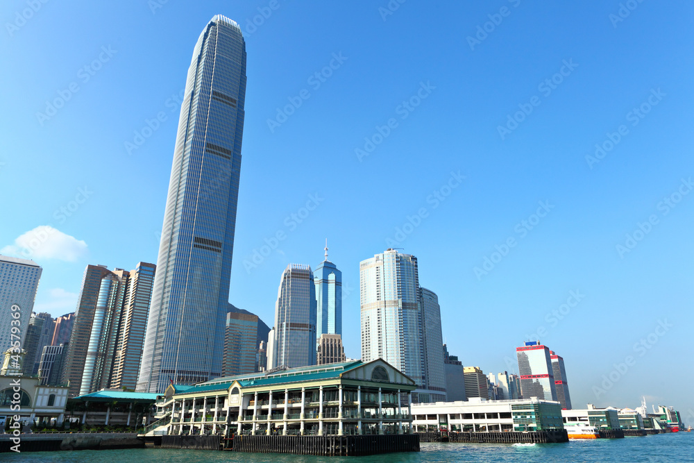 Naklejka premium Hong Kong harbour