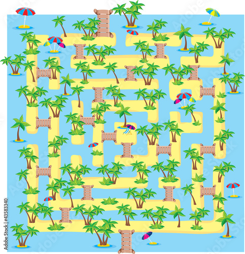 summer tropical labyrinth