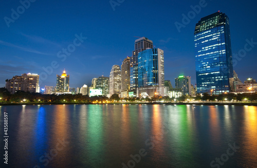 cityscape on reflex in thailand © tomruethai