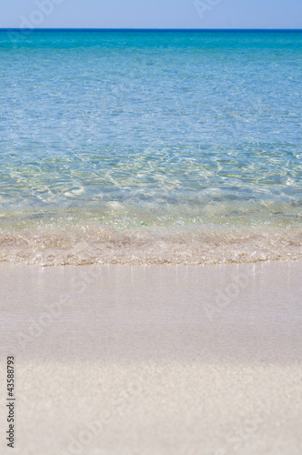 Clean and blue seascape
