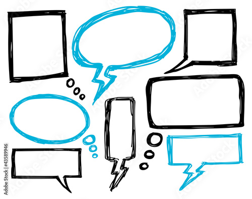 bubble speech doodle