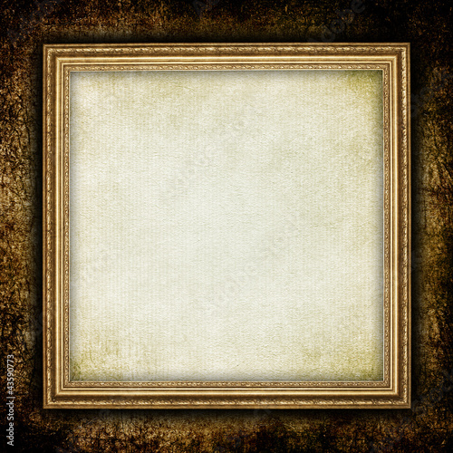 Template - grunge background in picture frame