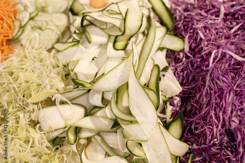 Obraz na płótnie crudités légumes crus râpés