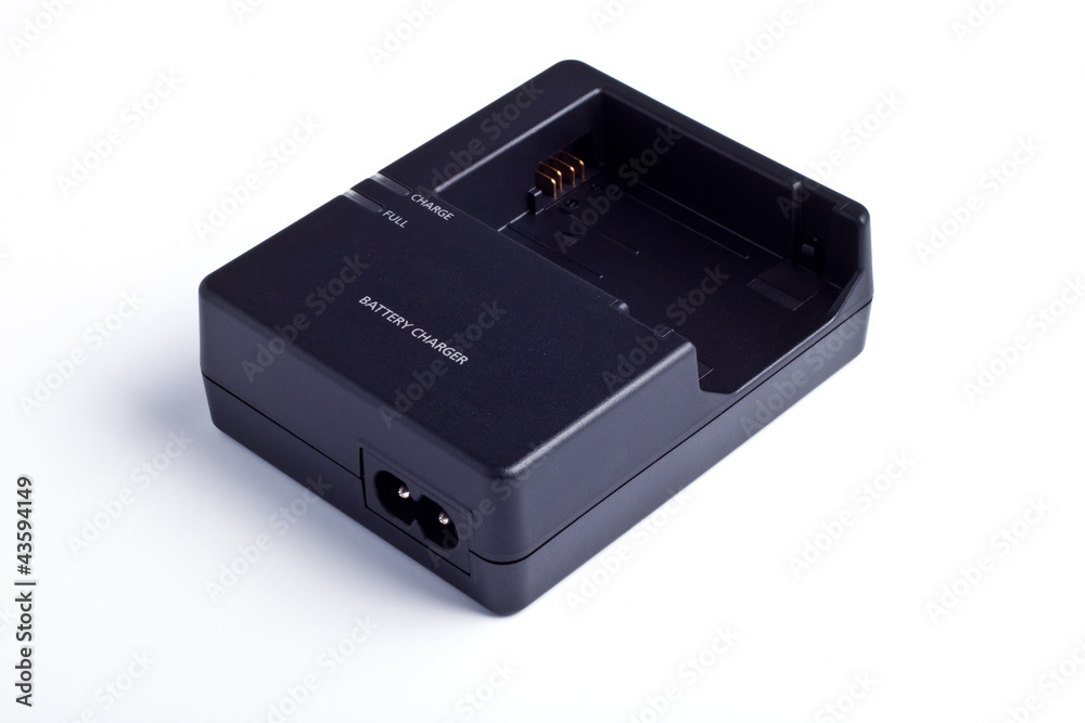 Battery charger Isolated on white background Battery charger Isolated on white background