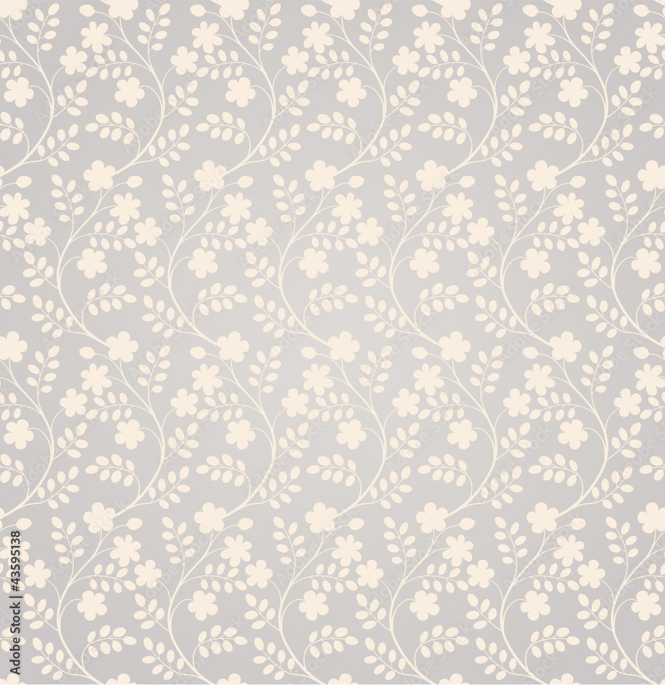 Elegant seamless floral pattern
