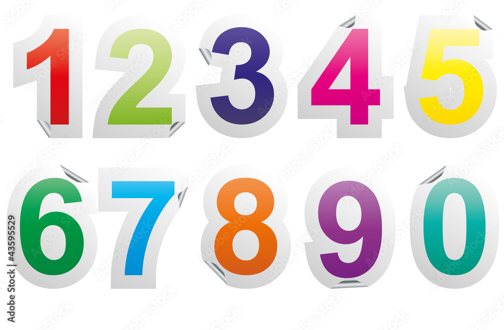 numbers sticker
