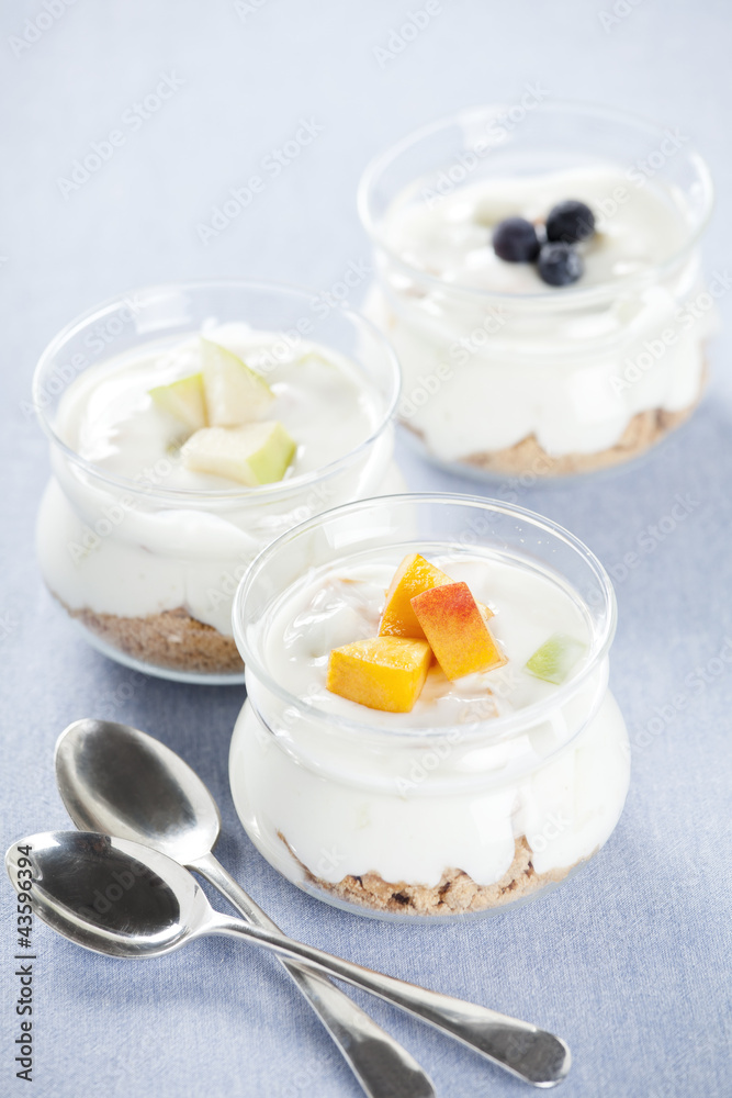 Three Fruit Yoghurts Three Fruit Yoghurts