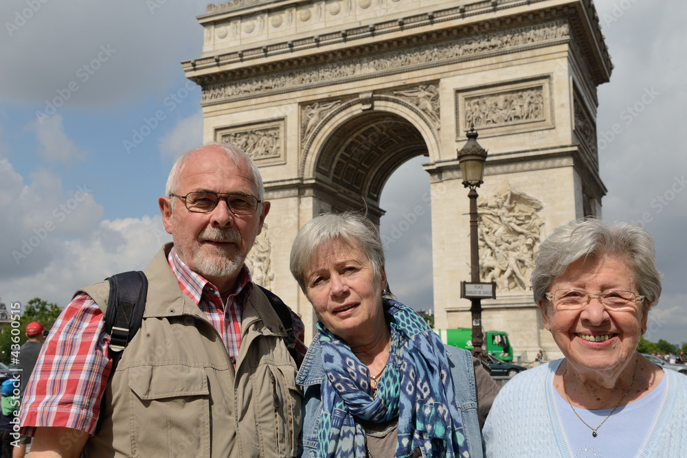 Obraz premium Senioren in Paris