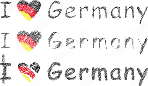 I love Germany - Herz - Deutschland
