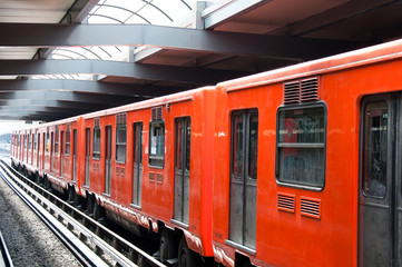 Sierkussen Mexico Metro ondergronds in Mexico-Stad  © Noradoa