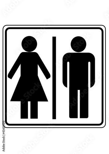 Symbolschild Toilette