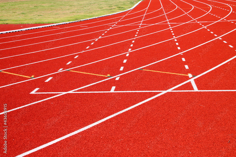 Fototapeta premium Running tracks of athletics