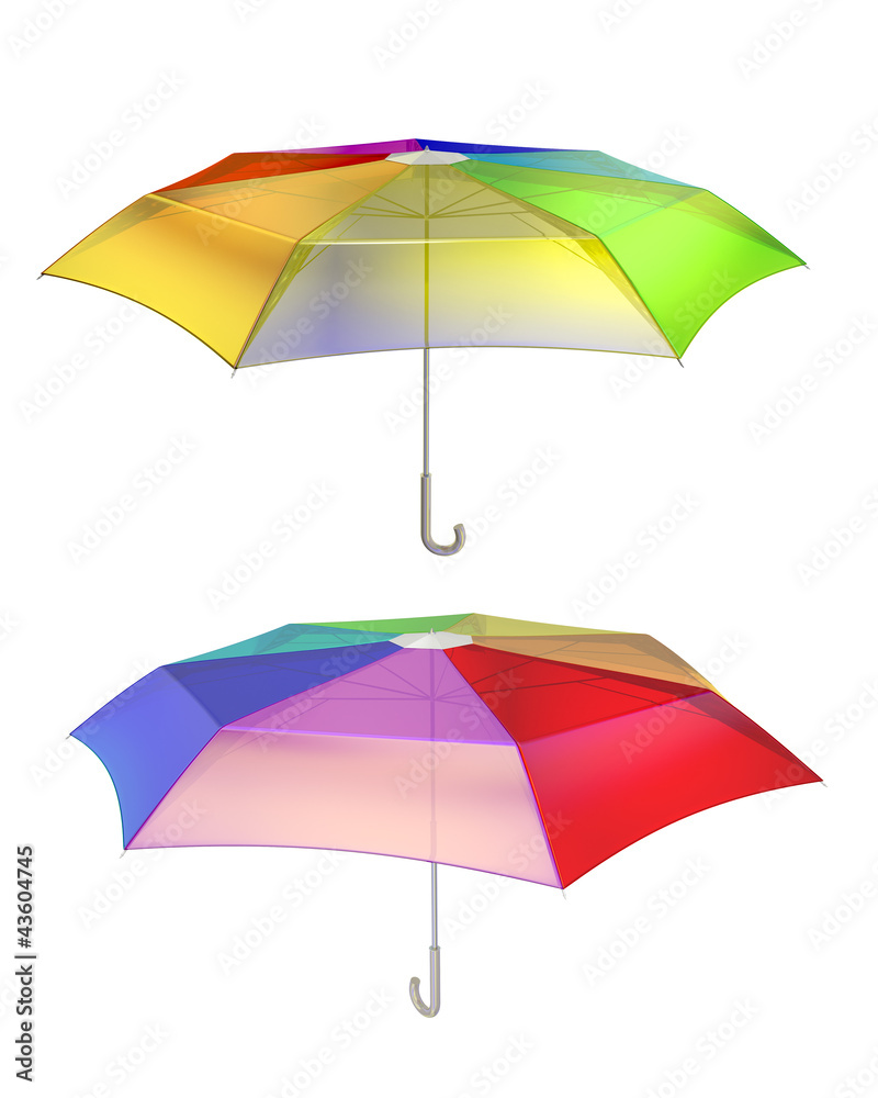 Obraz premium colorful plastic umbrellas
