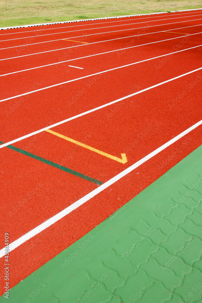 Fototapeta premium Running tracks of athletics