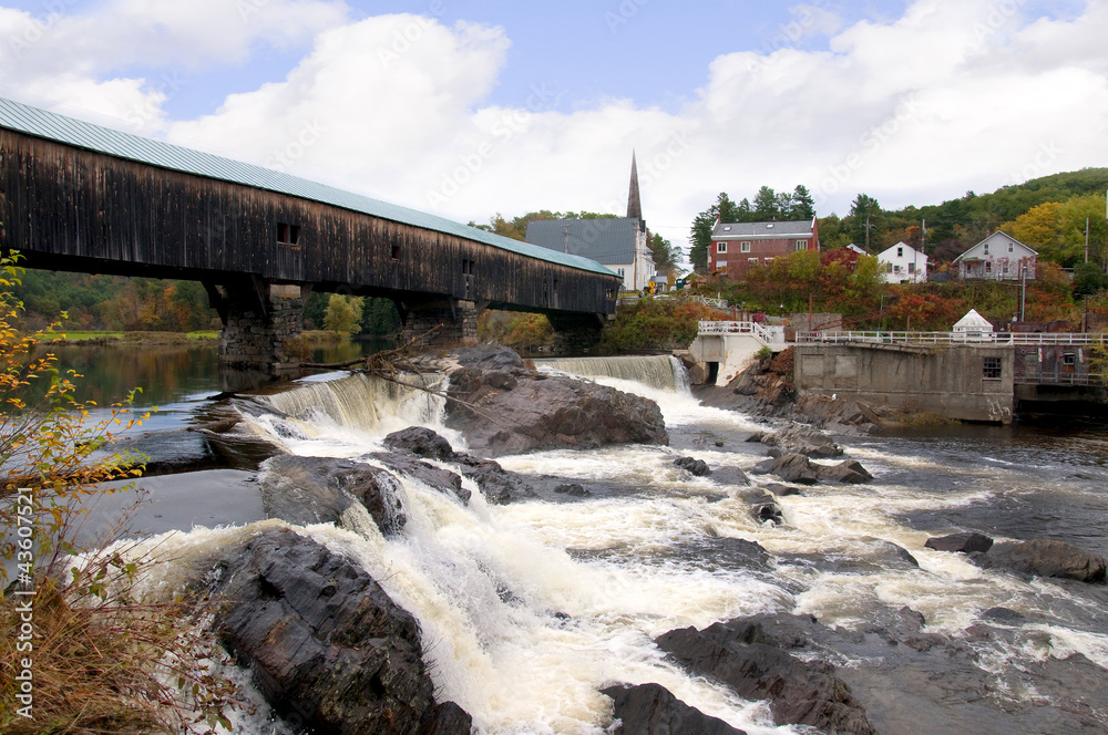 The village of Bath in New Hampshire in the Fall USA The village of Bath in New Hampshire in the Fall USA