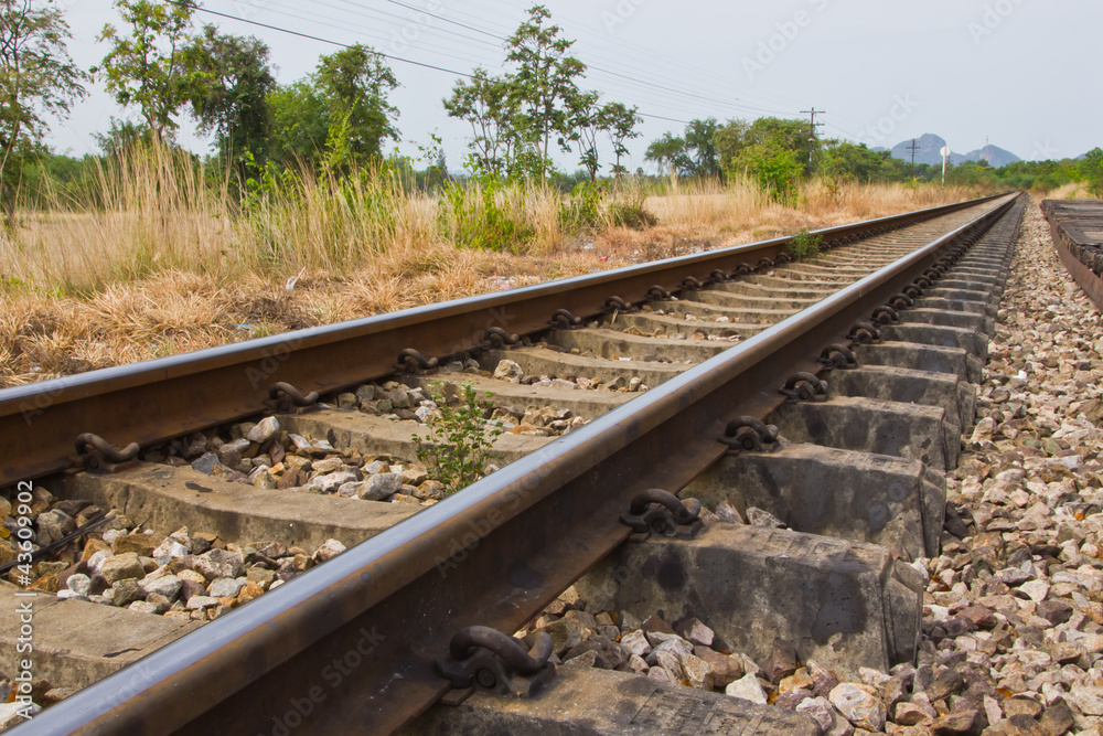 Naklejka premium railway track