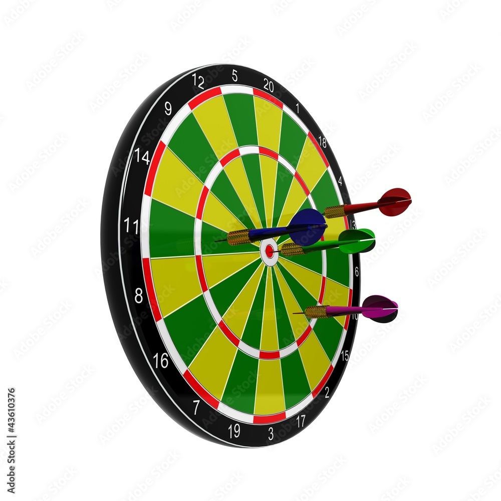 Obraz premium Dardi e bersaglio
