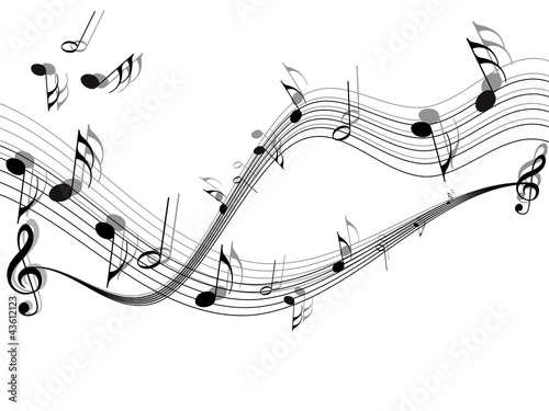 Musical vector background