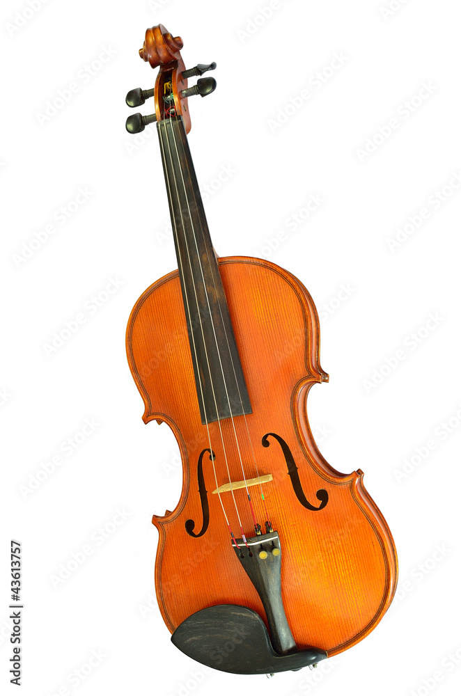 Fototapeta premium violin isolated on white background