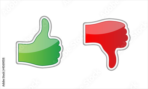 I like, I do not like _ Button