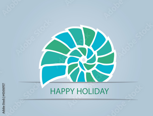 abstract background with shell