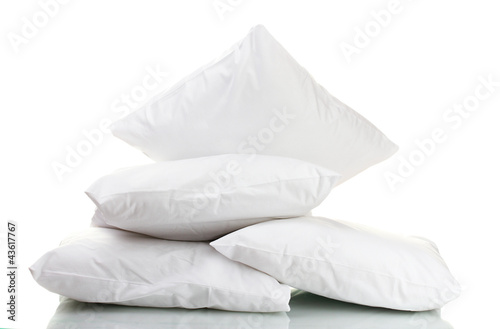 pillows isolated on white