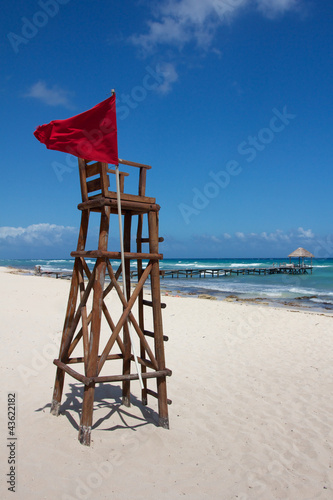 Lifeguard Post at Perfect Caribbean Beach