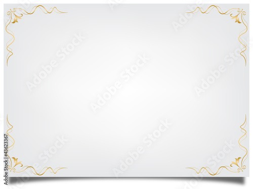 Paper with floral frame