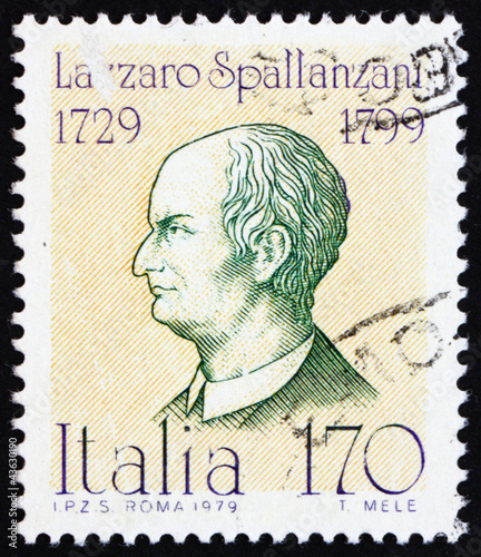 Postage stamp Italy 1979 Lazzaro Spallanzani, Physiologist