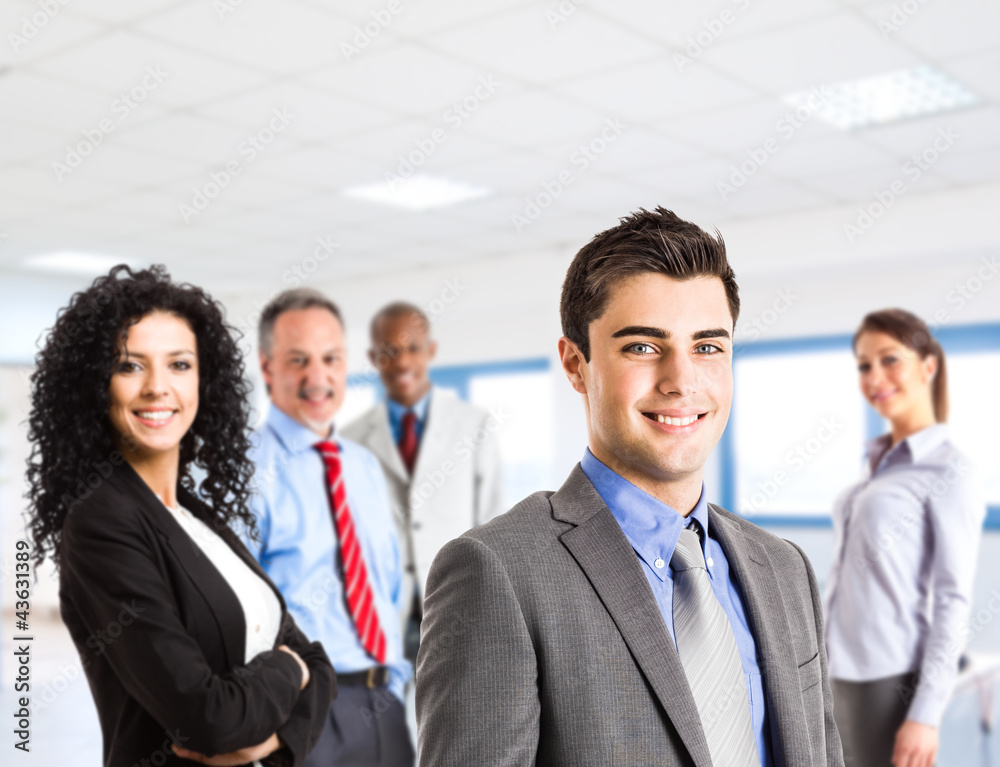 Group of smiling business people Group of smiling business people