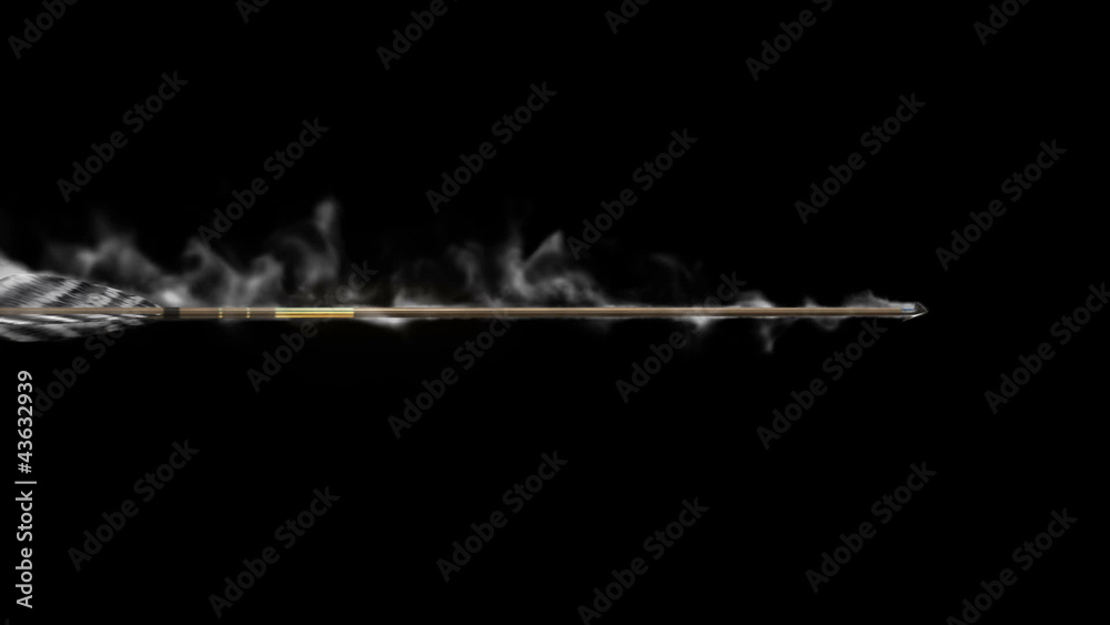 animated arrow with goal  and alpha channel