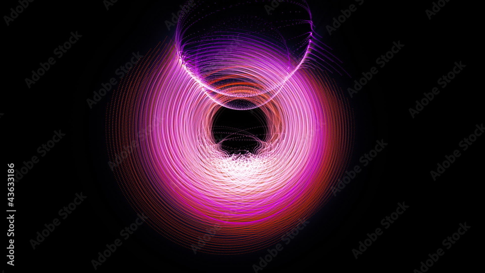 futuristic loop video animation with moving object and lights