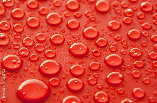Red water drops