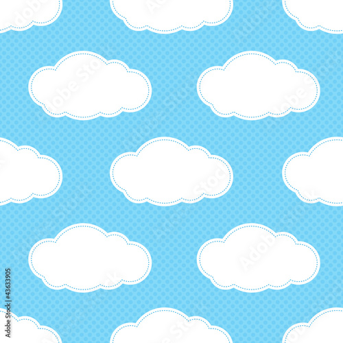 Seamless Cloud Pattern