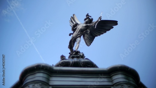 Statue of Eros in Piccadily Circus, London. photo