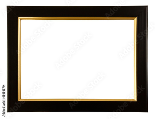 Gold and black color frame