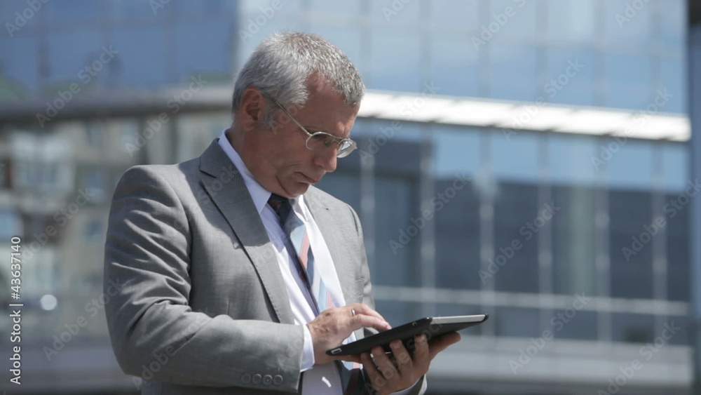 Modern senior in business Modern senior in business