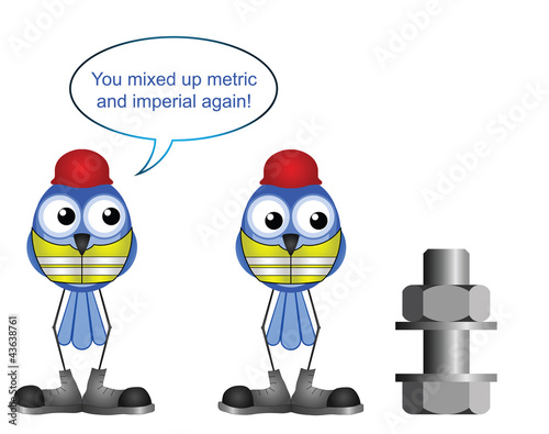 mixing up metric and imperial sizes