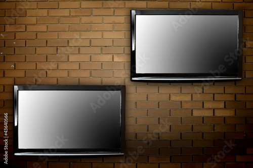 Plasma TVs on the wall