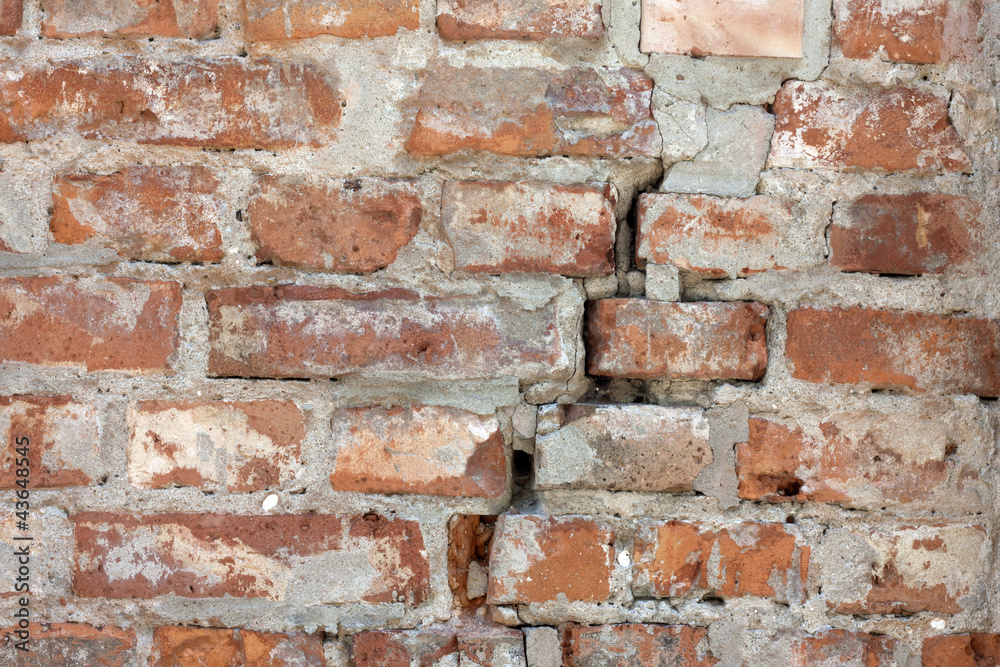 Obraz premium Brick wall old dirty background texture