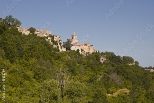 Foto The hilltop village of Venasque in Provence