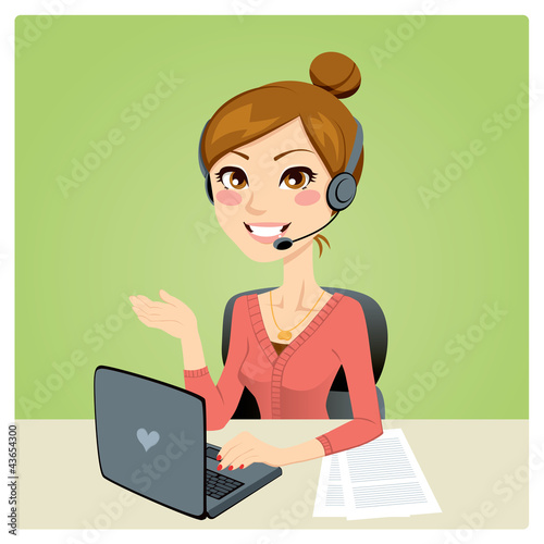 Call Center Woman