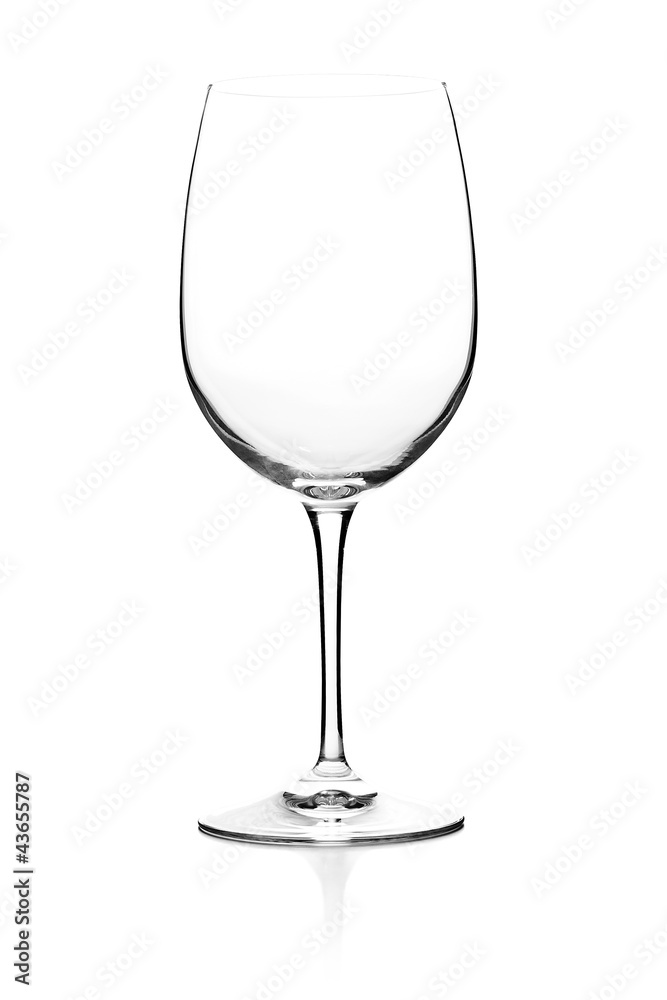 Empty wine glass