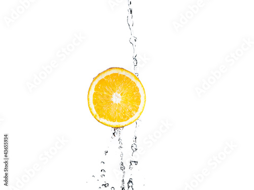 lemon with water splash