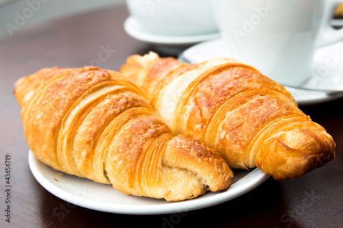 coffee and croissants