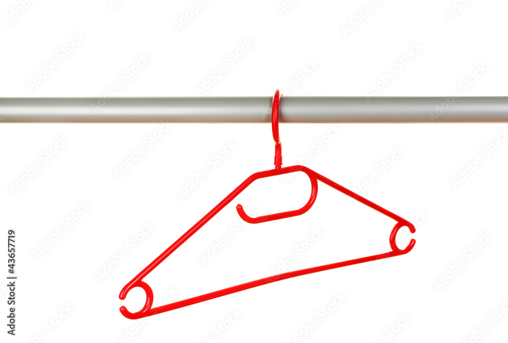 plastic hanger isolated on white plastic hanger isolated on white