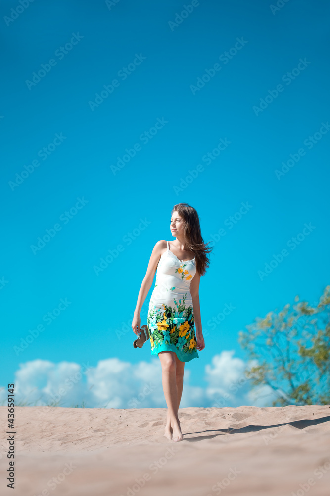 Beauty woman on the beach
