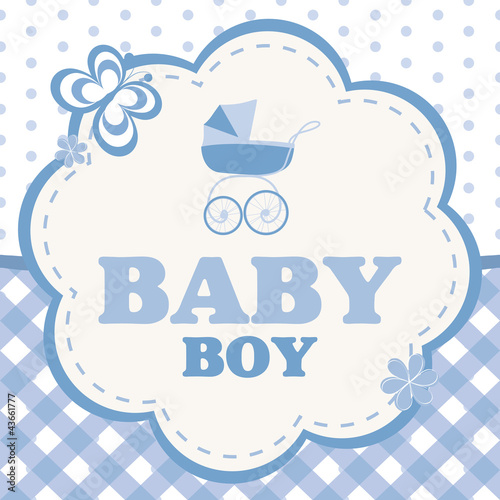 vector background for a baby boy