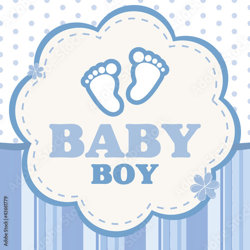 vector background for a baby boy