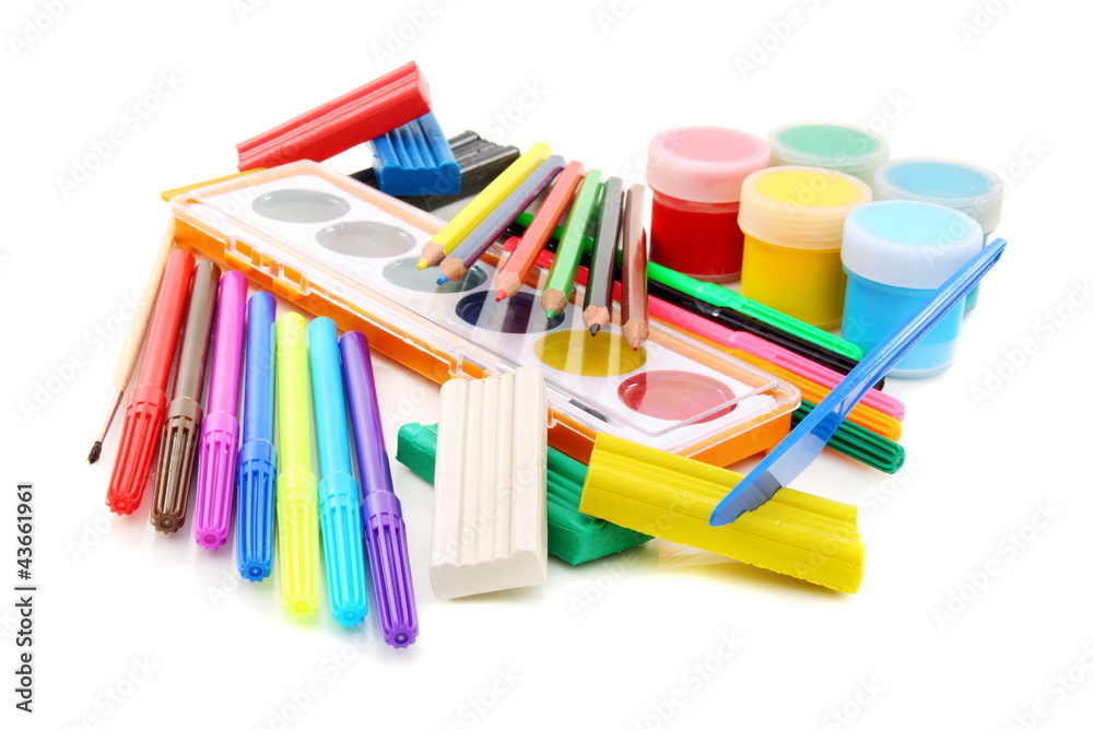 Fototapeta premium Set for drawing and sculpting